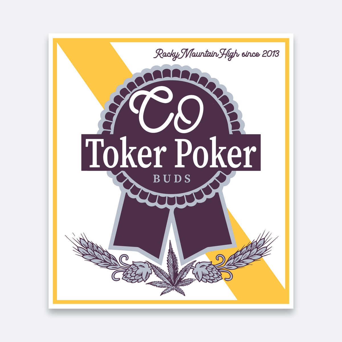 Toker Poker Sticker